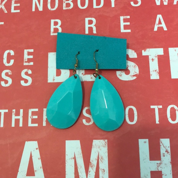 Blue dangle earrings - Picture 1 of 1